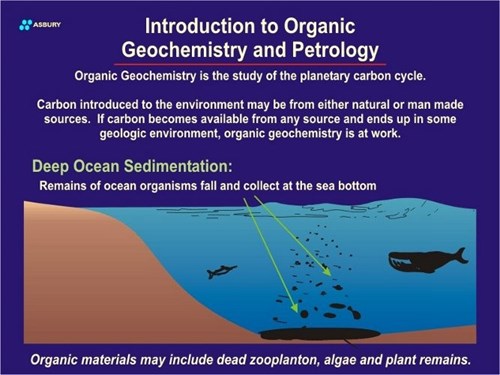 Illustration showing deep ocean sedimentation.